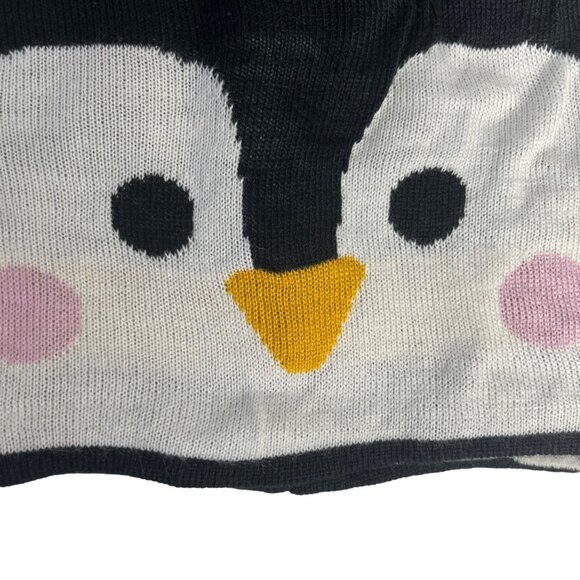 Field & Stream Cozy Cabin Hat Youth Penguin Design Black Warm New - Picture 3 of 7